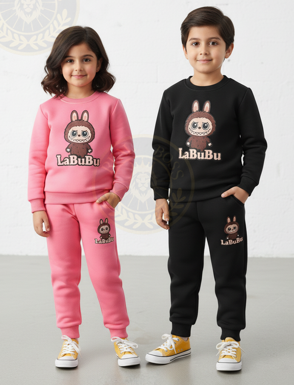 Kids’ LaBuBu Tracksuit – Unisex, 2 Colors, Perfect for All Seasons!